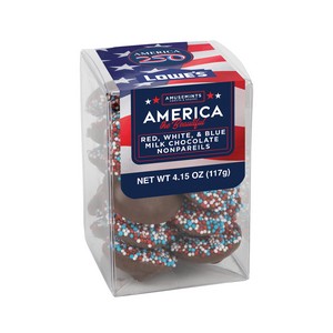 [SHA7685-K] America 250- Short Acetate-Patriotic Milk Chocolate Nonpareils