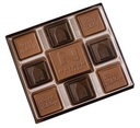 Gift Box w/ 8 Chocolate Squares & Custom Chocolate Centerpiece
