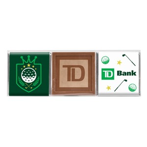 [SQEBA3-G-K] Golf - Square Bar- 3 Pack with Etched Bar in Acetate Box