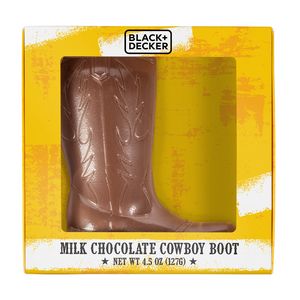 [SQWB078-K] 4.5 oz. Chocolate Molded Cowboy Boot
