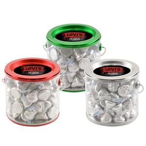 [TG400-090-K] Tin Pail w/Hershey Kisses