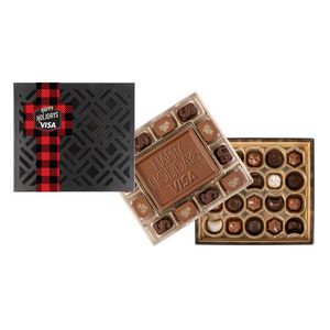 [TR16-B2-K] Medium Deluxe Gift Box with Square Full Color Band