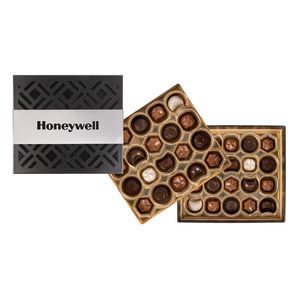 [TR16-SBG-K] Gourmet Truffles Gift Box Silver Band - 40 pc