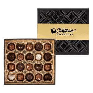[TR8-GBG-K] Gourmet Truffles Gift Box Gold Band - 20 pc