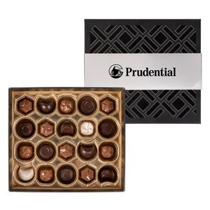 [TR8-SBG-K] Gourmet Truffles Gift Box Silver Band - 20 pc