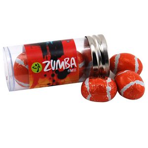 [TRB610-028-K] Tube w/Chocolate Footballs