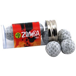 [TRB610-032-K] Tube with Chocolate Golf Balls