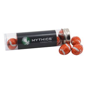 [TRB650-028-K] Tube w/Chocolate Footballs