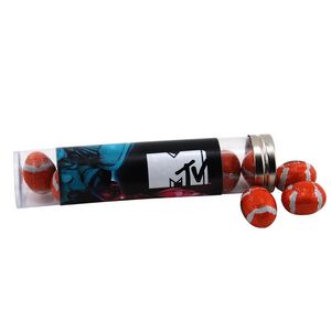 [TRB660-028-K] Tube w/Chocolate Footballs