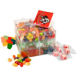 [TRB802-K] Candy Covered Large 3 Way Stack Acetate Tower w/Ribbon & Hang Tag