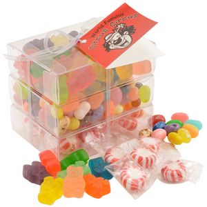 [TRB901-K] Candy 3 Way Stack Acetate Tower w/Ribbon & Hang Tag