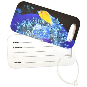 [TVT1200-K] Rectangle Metal Luggage Tag - Full Color