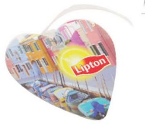 [TVT170-K] Heart Luggage Tag