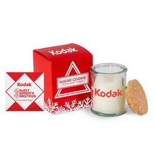 [CW5405-K] Aromatherapy Candle Jar with Cork Lid in Soft Touch Gift Box