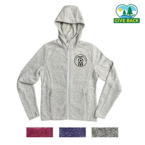 [L85036WC-K] Soccer ACE Ladies' Melange Sweater Fleece