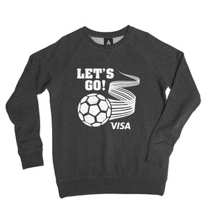 [L85046WC-K] Soccer ACE Melange French Terry Crew Sweatshirt