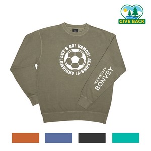 [L85085WC-K] Soccer - ACE Vintage Wash Crew Fleece