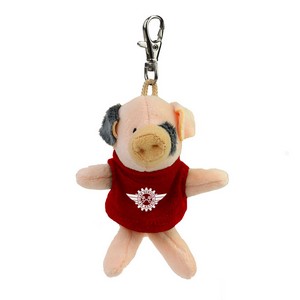 [CT800-01] Chelsea Teddy Bear™ Wild Bunch Key Tags - 4" to 4.5" Plush (Black - Tshirt)