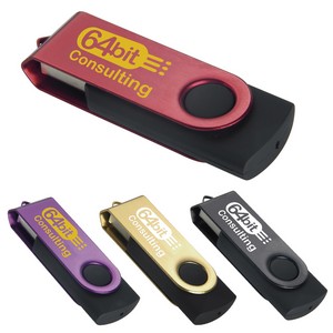 Universal Source® 8 GB Color Accent Folding USB 2.0 Flash Drive