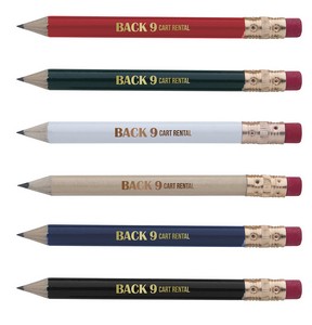[62512] Round Golf Pencil with Eraser