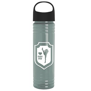 Garyline® Slim Fit RPET Bottle with Oval Crest Lid - 24 oz.