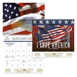 [1452] Triumph® Calendars I Love America Calendar