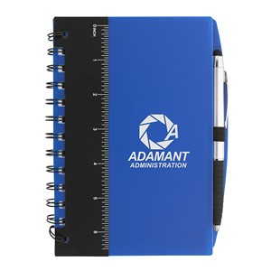 [15782] Good Value™ 5" x 7" Ruler Notebook with Flags and Stylus Pen
