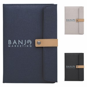 [16028] Good Value™ Two-Tone Journal with Leather Closure
