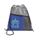 Good Value™ Heathered RPET Non-Woven Drawstring Backpack