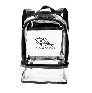 [16274] Good Value™ Clear Recycled TPU Dual Mini Backpack