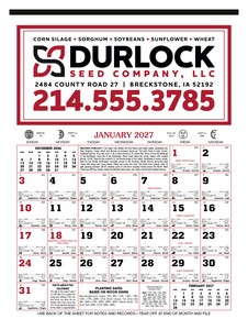 Skinner & Kennedy® 12-Sheet Almanac Calendar