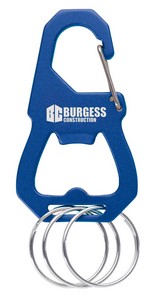 [21235] 3 Keyring Carabiner with Bottle Opener