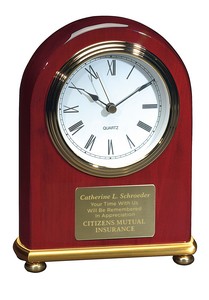 [25102] JAFFA® Rosewood Arch Clock