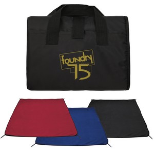 [26244] Water-Resistant Recycled Picnic Blanket with Stakes