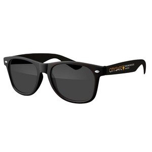 [26349] Two-Tone Retro Vibes Black Frame Sunglasses