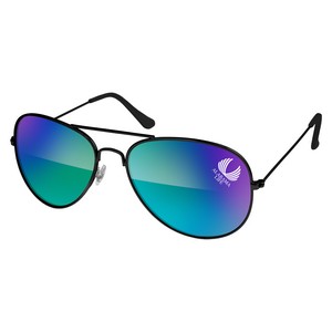 [26354] Metal Aviator Mirrored Sunglasses