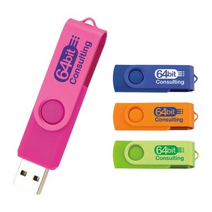 Universal Source® 8 GB Two Tone Folding USB 2.0 Flash Drive