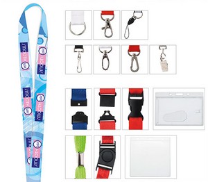 Universal Source® 3/4" Polyester 4 Color Lanyard