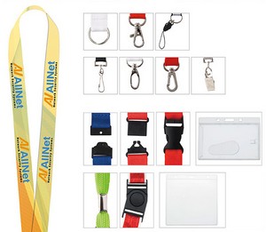 Universal Source® 1" Polyester 4 Color Lanyard