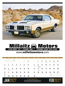 [3205-01] Triumph® Calendars Muscle Cars Calendar (2027)