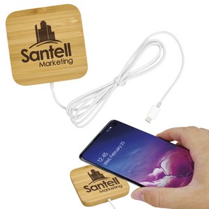 [32458] Good Value™ Bamboo Magnet-Hold 15W Wireless Charger