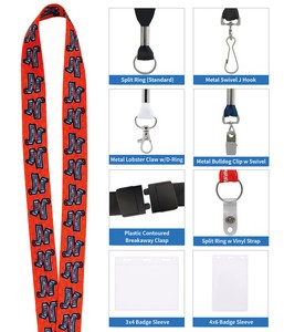 [32489] Good Value™ 1" RPET Fine-Print Lanyard