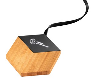 [32493] SCX Innovative Design™ Bamboo 10W Hexa Wireless Charger