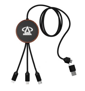 [32508] SCX Innovative Design™ 5-in-1 Bamboo 5W Wireless Charging Cable