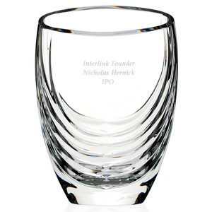 MARIO CIONI Siena Clear Crystal Vase