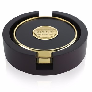 [36839] JAFFA® Two Round Coasters with Wood Tray