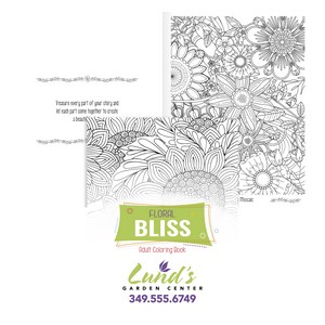 [41038] Good Value™ Floral Bliss Adult Coloring Book