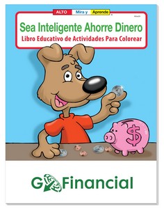 [41280] Good Value™ Coloring Book: Be Smart, Save Money (Spanish)