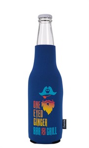 [46105] Koozie® Neoprene Zip-Up Bottle Cooler
