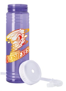 [46387] Garyline® Slim Fit Water Bottle With Straw Lid - 24 oz.